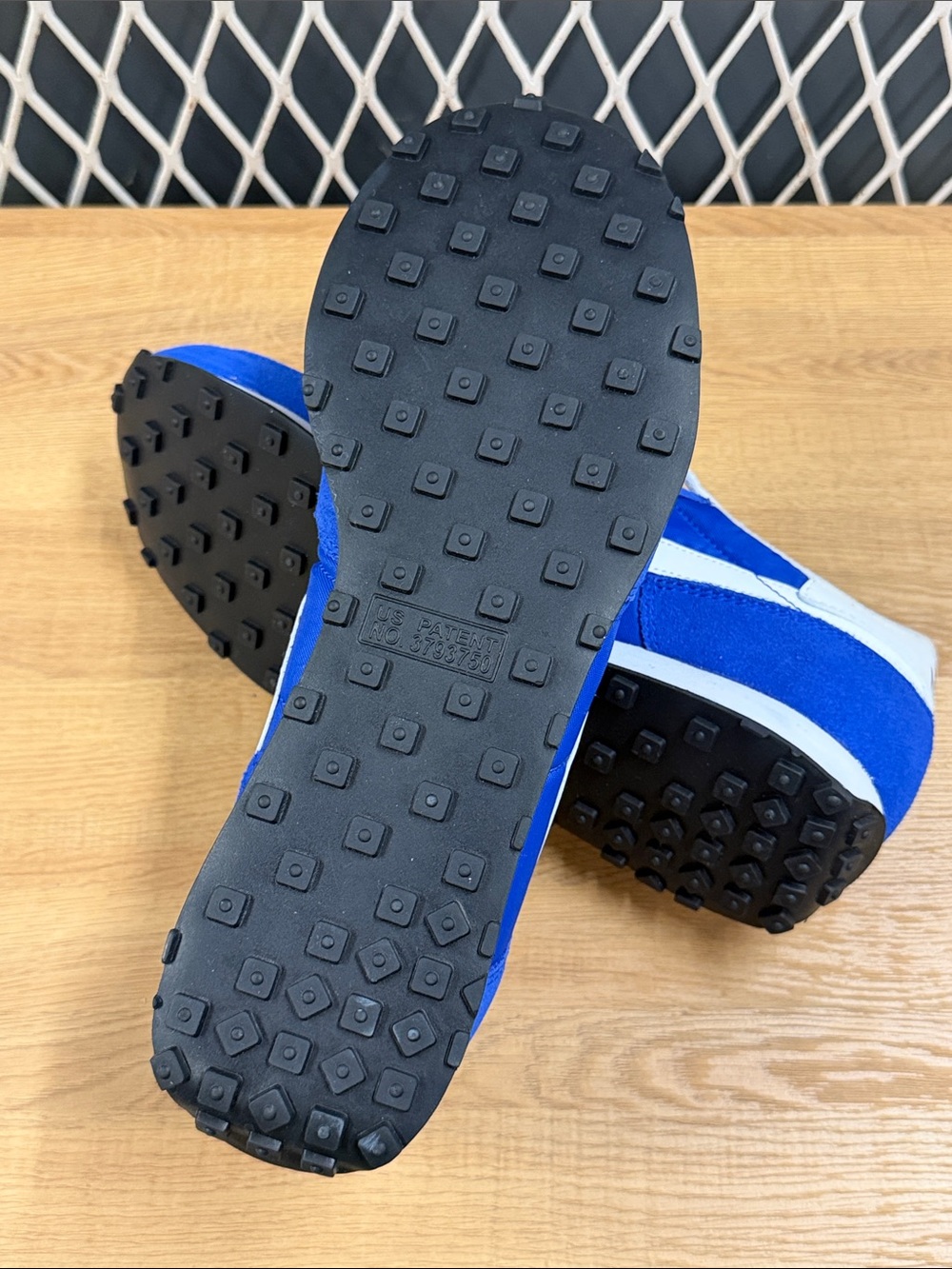 Nike Blue and White Retro Runner Sneakers - Picture 7 of 9